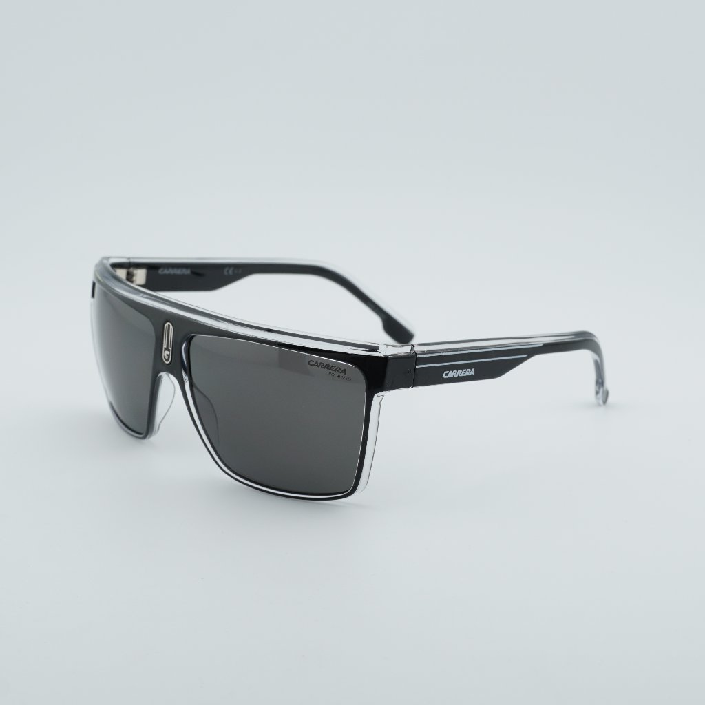 Carrera 22/N 07c5 M9 Sunglasses Black/Crystal Polarized Shield Frame
